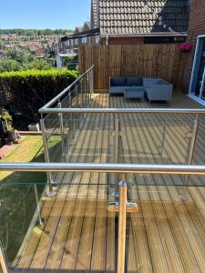 Stainless steel & glass balustrade